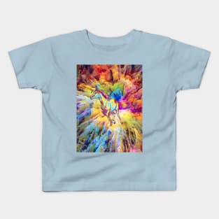 Horse gallop majestically beautiful Kids T-Shirt